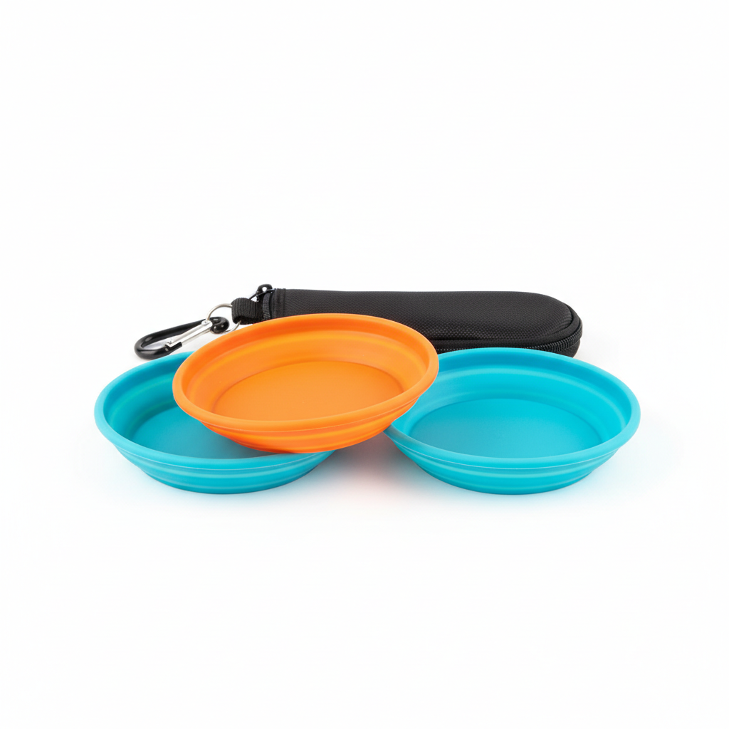 Foldable Travel Dog Bowl Set - View 1
