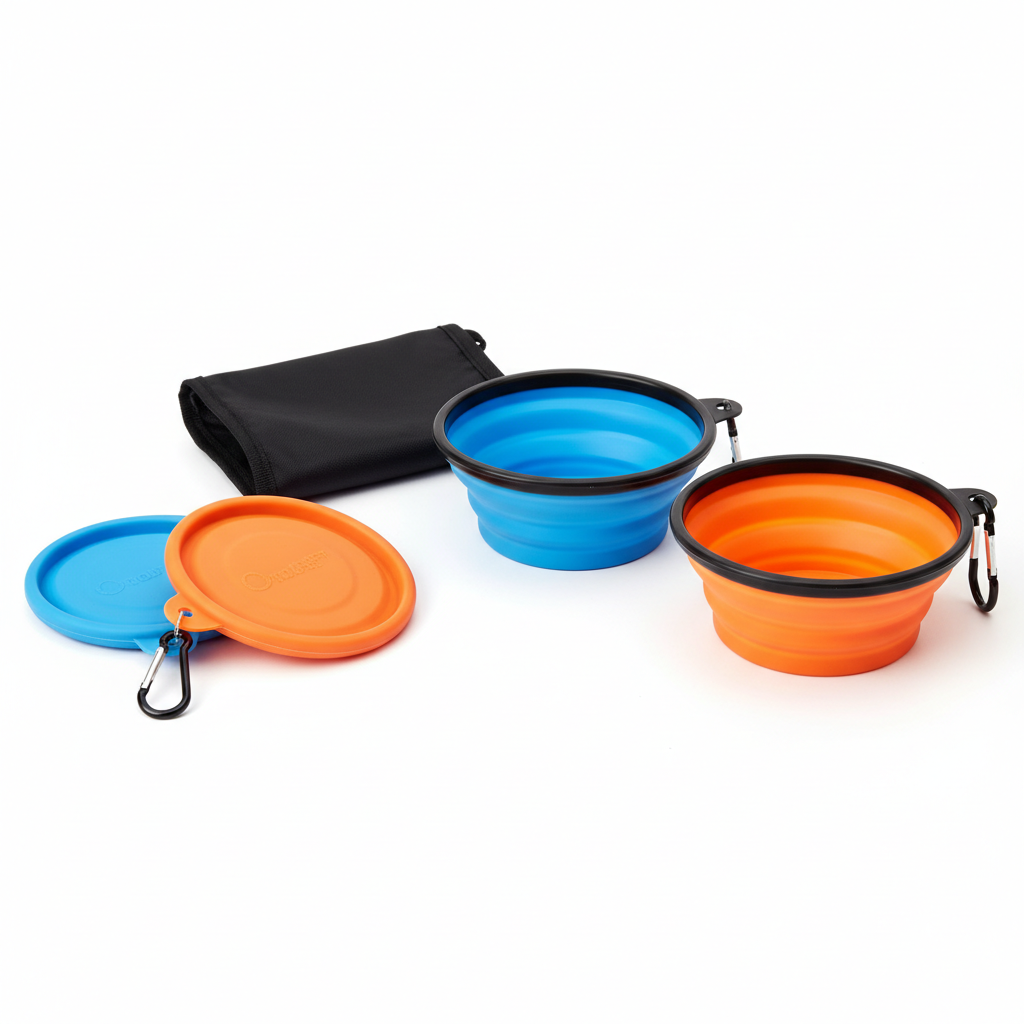 Foldable Travel Dog Bowl Set - View 2