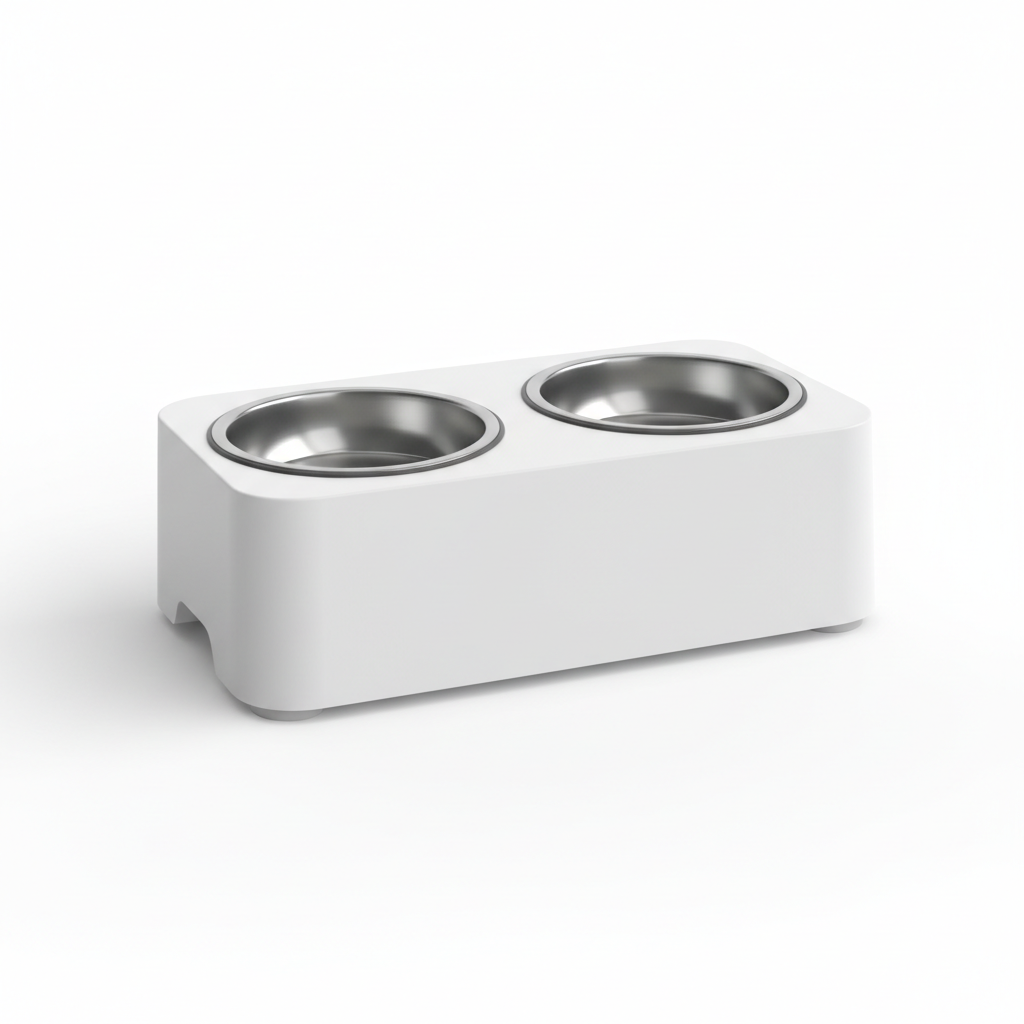 No-Spill Elevated Dog Feeder - View 1